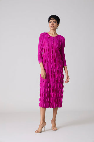 Raven Midi Dress - Begonia Pink