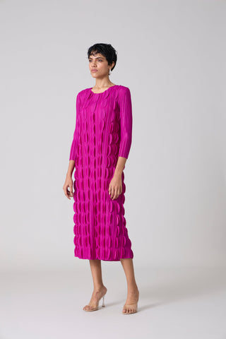 Raven Midi Dress - Begonia Pink