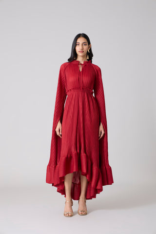 Tasmina Dress - Dark Red