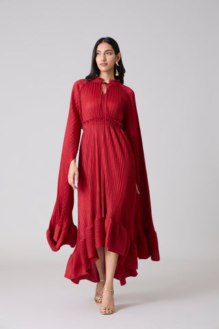 Tasmina Dress - Dark Red