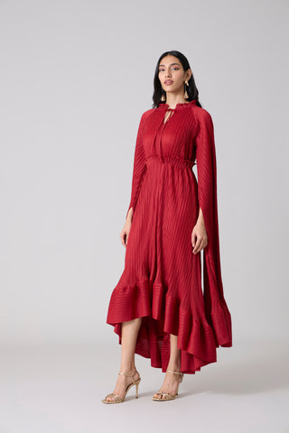 Tasmina Dress - Dark Red