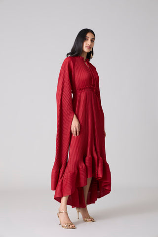 Tasmina Dress - Dark Red