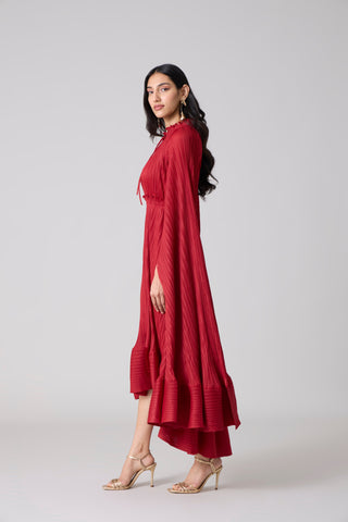 Tasmina Dress - Dark Red