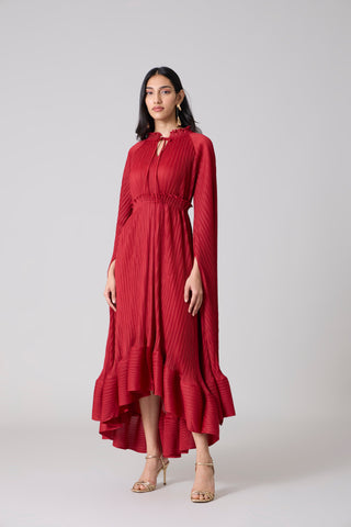 Tasmina Dress - Dark Red