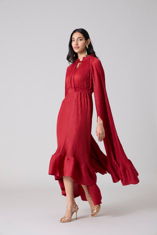 Tasmina Dress - Dark Red