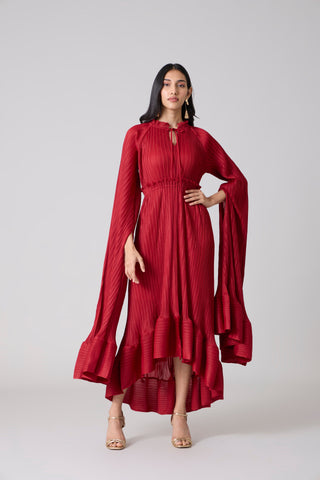 Tasmina Dress - Dark Red