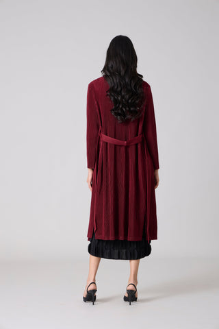 Caroline Overlay - Dark Maroon