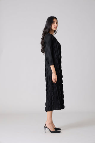 Raven Midi Dress - Black