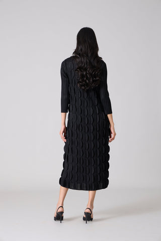 Raven Midi Dress - Black