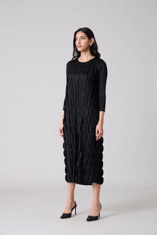 Raven Midi Dress - Black