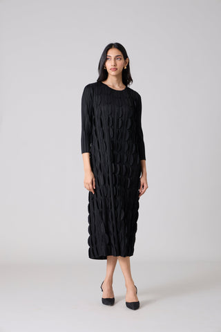 Raven Midi Dress - Black