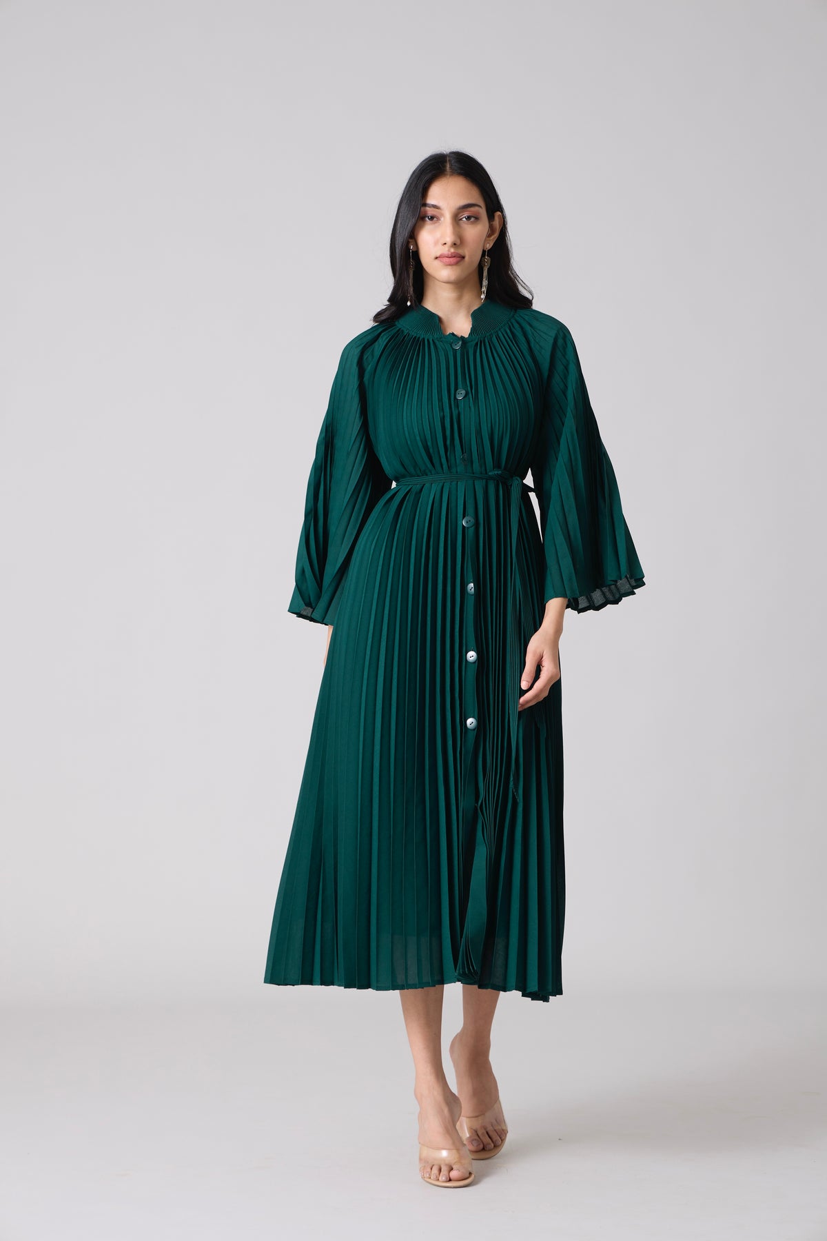 Erica Midi Dress - Teal