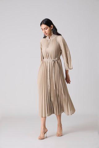 Erica Midi Dress - Sand Beige