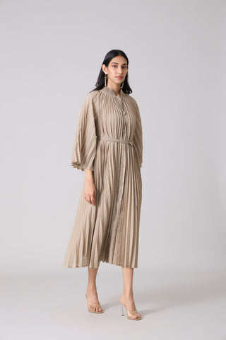 Erica Midi Dress - Sand Beige