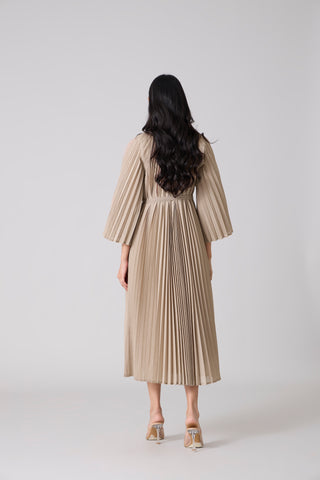 Erica Midi Dress - Sand Beige