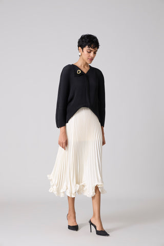 Mirabelle Satin Skirt - Ivory