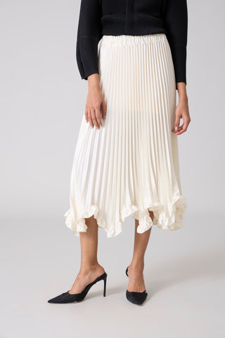 Mirabelle Satin Skirt - Ivory