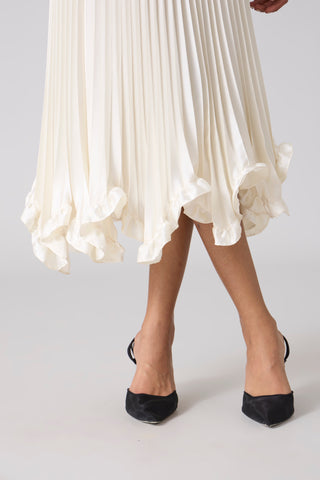 Mirabelle Satin Skirt - Ivory