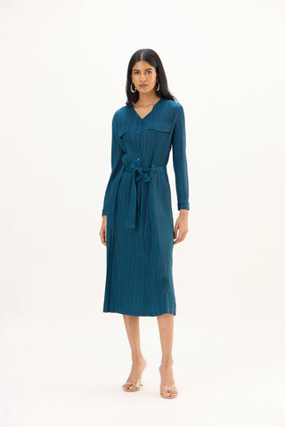 Emerson Dress - Teal Blue