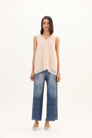 Denim Wash Pants - Blue