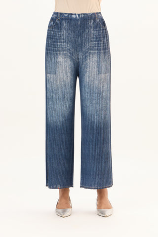 Denim Wash Pants - Blue