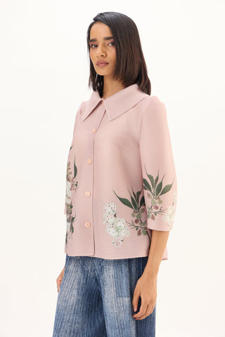 Maise Floral Shirt - Blush Pink