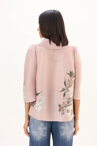 Maise Floral Shirt - Blush Pink
