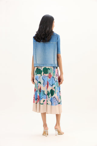 Ari Denim Top - Blue