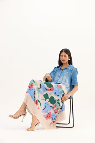 Ari Denim Top - Blue