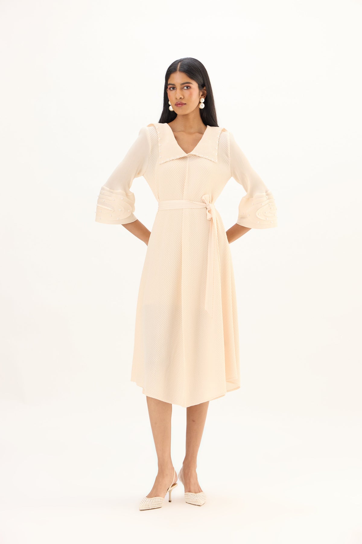 Trudy Dress - Apricot Cream