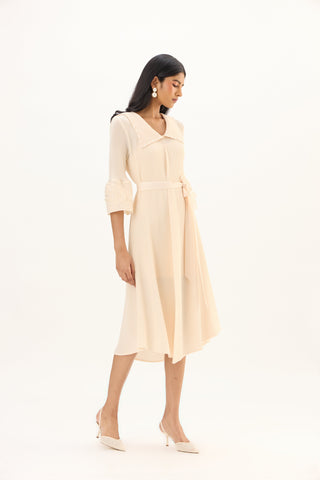 Trudy Dress - Apricot Cream