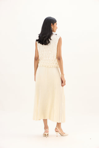 Amber Satin Set - Ivory