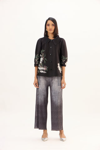 Denim Wash Pants - Black
