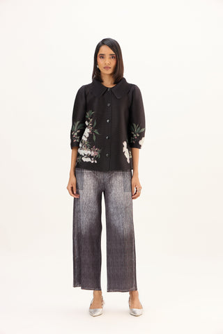 Maise Floral Shirt - Black