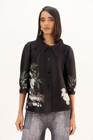 Maise Floral Shirt - Black