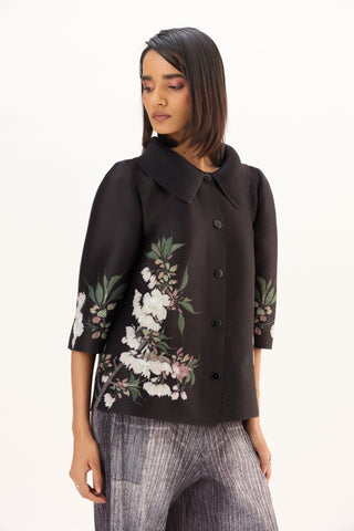 Maise Floral Shirt - Black