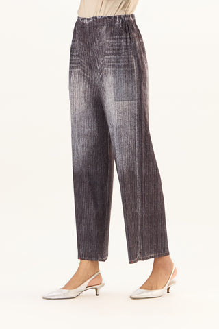 Denim Wash Pants - Black