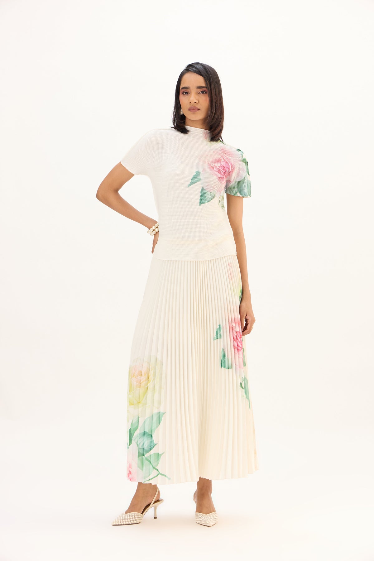 Amelia Rose Maxi Set - Off White