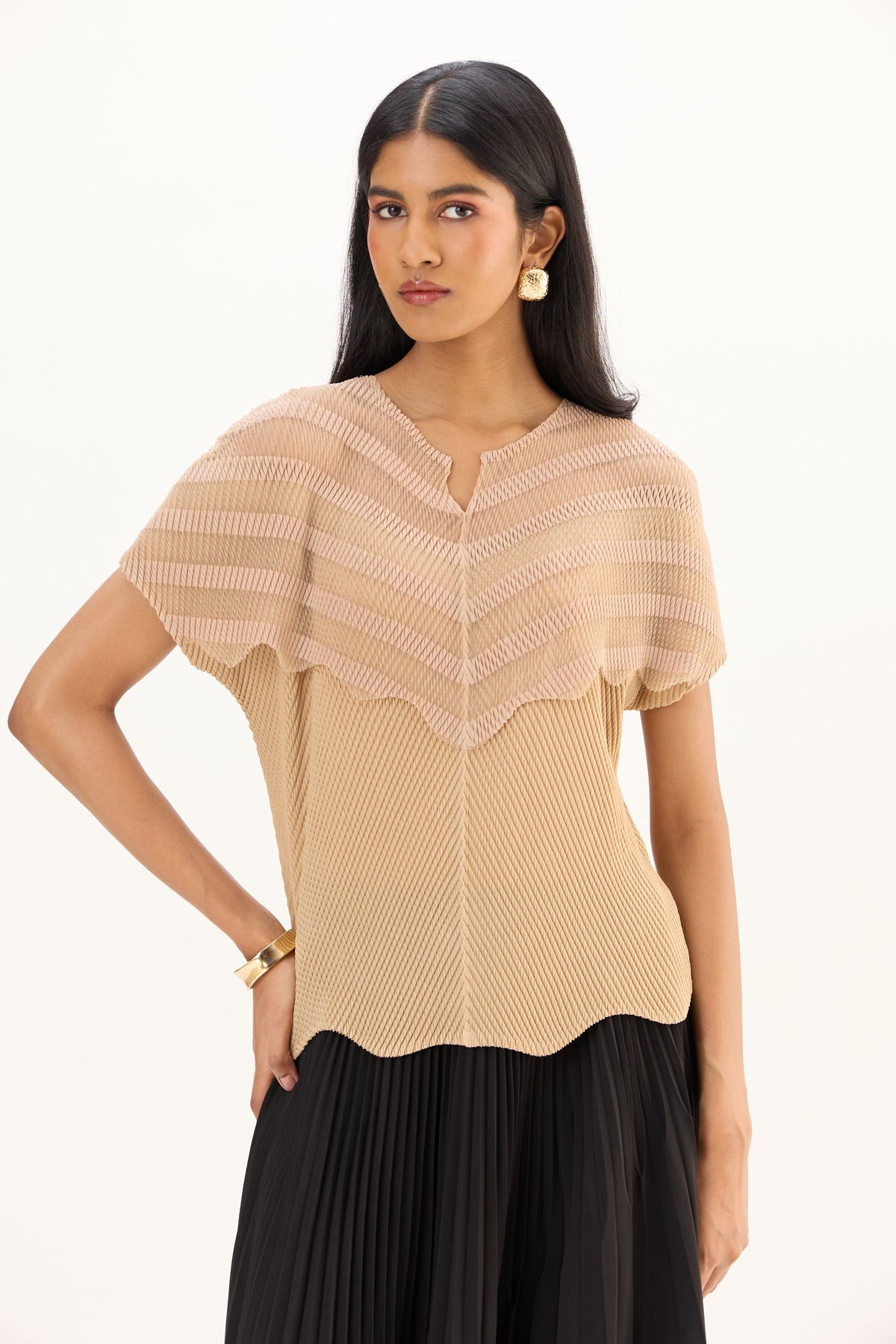 Antoinette Top - Light Mocha