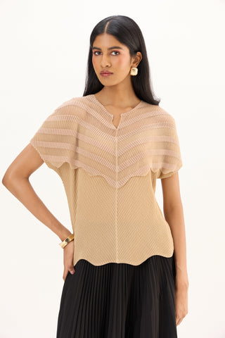 Antoinette Top - Light Mocha