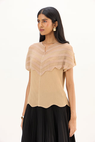 Antoinette Top - Light Mocha