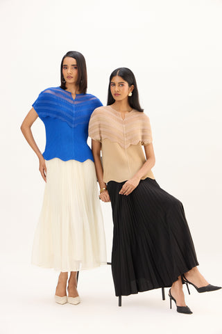 Antoinette Top - Sapphire Blue