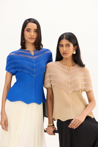 Antoinette Top - Sapphire Blue