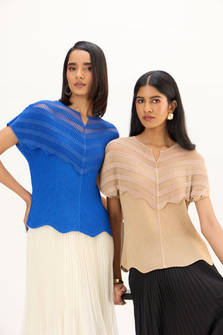 Antoinette Top - Sapphire Blue