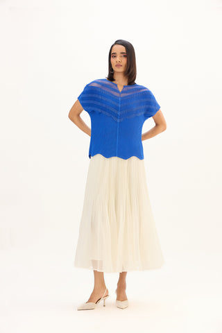 Antoinette Top - Sapphire Blue