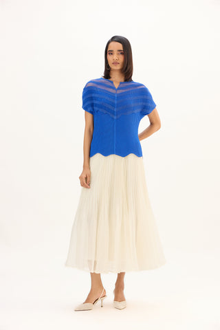 Antoinette Top - Sapphire Blue