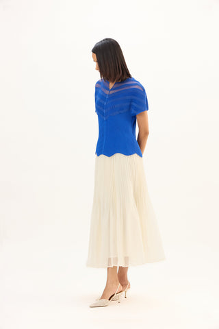 Antoinette Top - Sapphire Blue