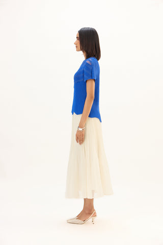 Antoinette Top - Sapphire Blue
