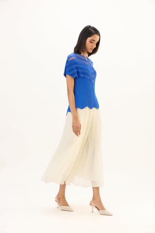 Antoinette Top - Sapphire Blue