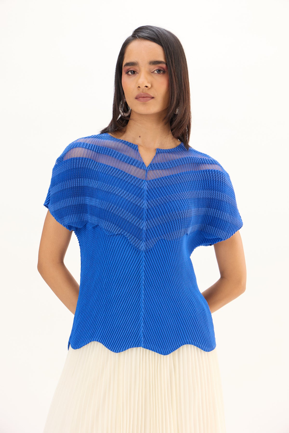 Antoinette Top - Sapphire Blue